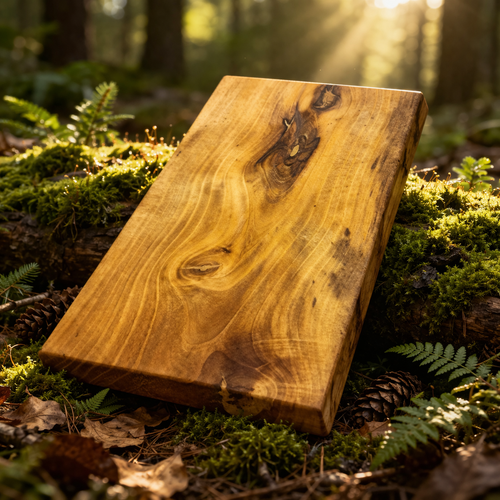 Walnussholz Schneidebrett - Handgemacht/Jausenkante Premium Brett Unikat